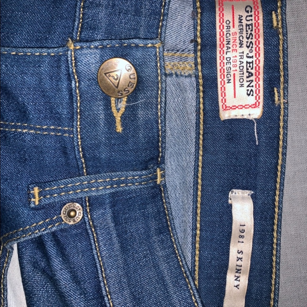 Guess high waisted skinny jeans